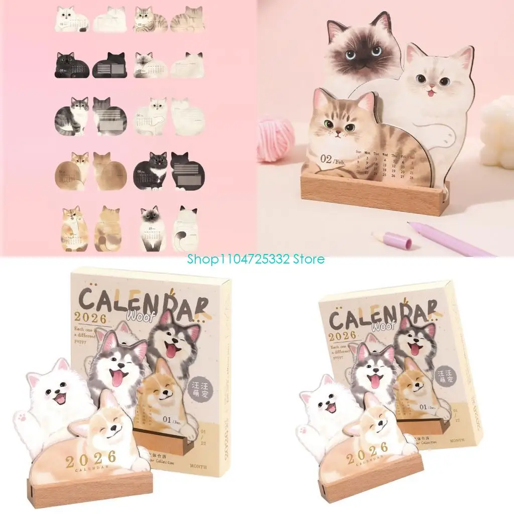 P5EA All Year Round Pet Design Calendar Wooden Stand For Organized Time Tracking And Warm Gift Presentation
P5EA All Year Round Pet Design Calendar Wooden Stand For Organized Time Tracking And Warm Gift Presentation