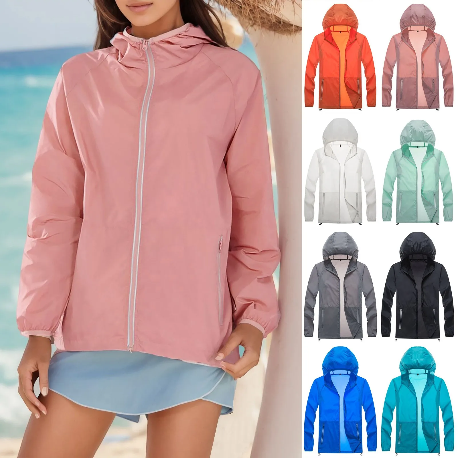 Camping Rain Jacket Men Women Waterproof Sun Protection Clothing Fishing Hunting Clothes Quick Dry Skin Windbreaker With Pocket
Camping Rain Jacket Men Women Waterproof Sun Protection Clothing Fishing Hunting Clothes Quick Dry Skin Windbreaker With Pocket