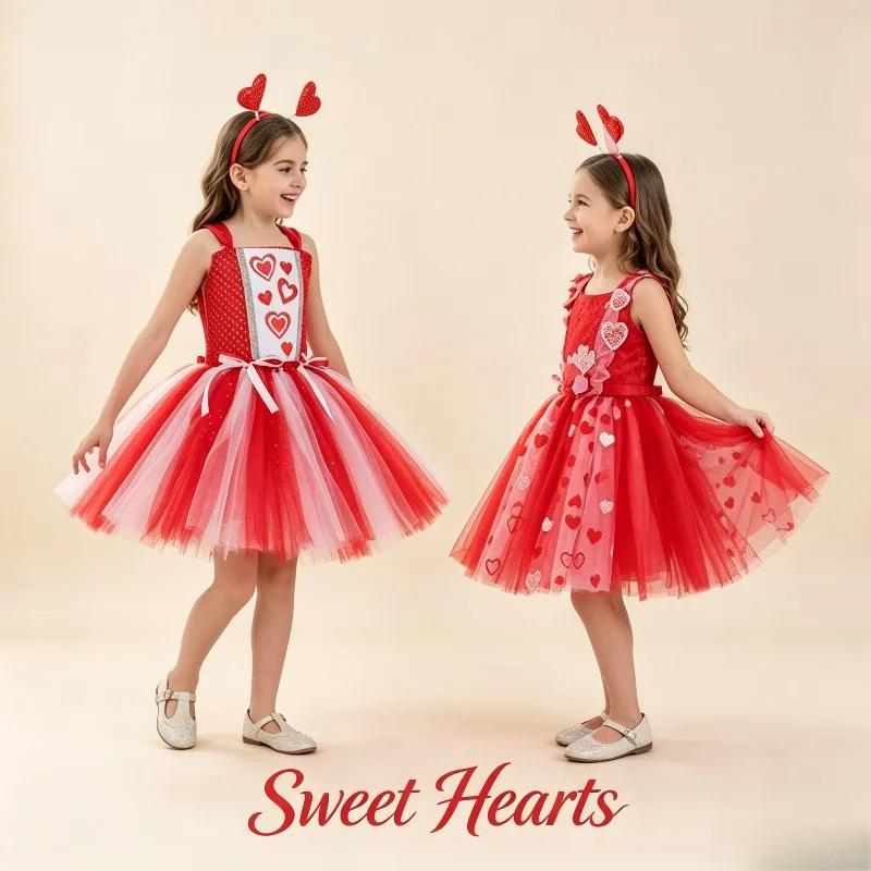 Christmas Heart Dress Red White Striped Sequin Tulle Tutu Dress Glitter Shiny Party Stage Performance Holiday Festival Costume
Christmas Heart Dress Red White Striped Sequin Tulle Tutu Dress Glitter Shiny Party Stage Performance Holiday Festival Costume