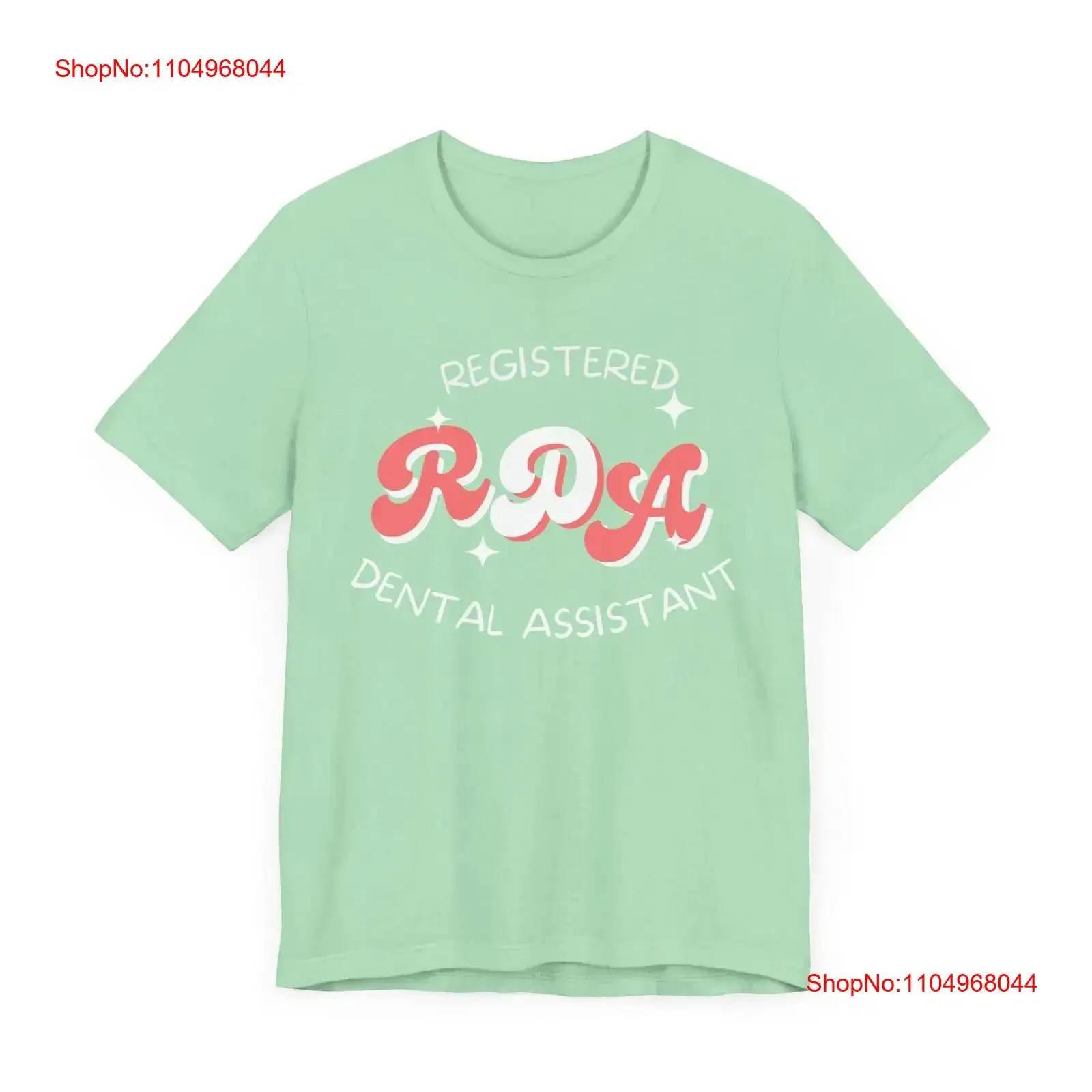 Dental Assistant T Shirt RDA Registered Dentist Office Healthcare Worker Top vintage Washed Casual Slightly Stretched Versatile
Dental Assistant T Shirt RDA Registered Dentist Office Healthcare Worker Top vintage Washed Casual Slightly Stretched Versatile