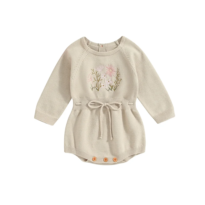 Newborn Infant Baby Girl Rompers 0-24Months Flower Embroidery Long Sleeve Sweater Bodysuit Jumpsuit Toddler Fall Spring Clothing
Newborn Infant Baby Girl Rompers 0-24Months Flower Embroidery Long Sleeve Sweater Bodysuit Jumpsuit Toddler Fall Spring Clothing