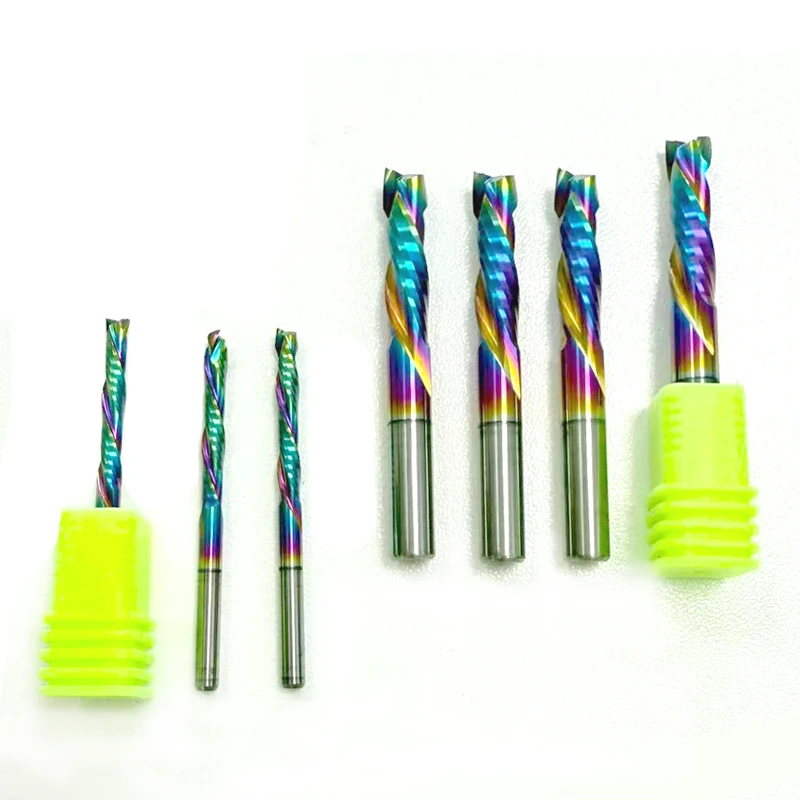 5 шт. твердосплавный фрезерный инструмент для сжатия древесины - 3,175/4/6 мм, две канавки, спираль, вырез вверх и вниз, для фрезерных концевых фрез с ЧПУ
5 шт. твердосплавный фрезерный инструмент для сжатия древесины - 3,175/4/6 мм, две канавки, спираль, вырез вверх и вниз, для фрезерных концевых фрез с ЧПУ