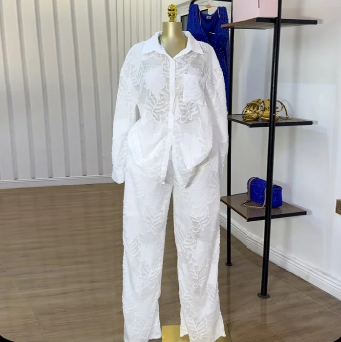 Women's Urban Suit 2025 Spring Sweet and Fresh Collar Patch Bag Long Sleeve Shirt High Waist Straight Leg Pants Two Piece Set
Women's Urban Suit 2025 Spring Sweet and Fresh Collar Patch Bag Long Sleeve Shirt High Waist Straight Leg Pants Two Piece Set
