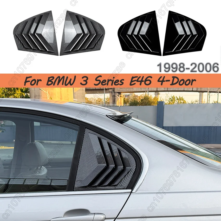 Car Rear Side Window Louver Car Stickers For BMW 3 Series E46 4-Door 1999-2006 Tail Windshield Blind Shade Car Styling Tuning
Car Rear Side Window Louver Car Stickers For BMW 3 Series E46 4-Door 1999-2006 Tail Windshield Blind Shade Car Styling Tuning