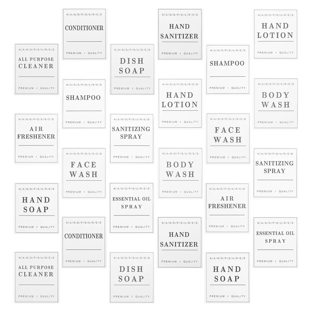 2Sets Minimalist Waterproof Oil Resistant Labels for Bathroom Bottles Hand Soap Shampoo Conditioner Lotion Essential Oil Travel
2Sets Minimalist Waterproof Oil Resistant Labels for Bathroom Bottles Hand Soap Shampoo Conditioner Lotion Essential Oil Travel