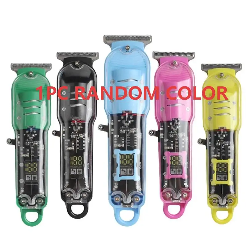 Hair Cut Machine Rechargeable Hair Clippers Transparent Professional Clippers Electric Hair Trimmers Shaver for Men Cordless
Hair Cut Machine Rechargeable Hair Clippers Transparent Professional Clippers Electric Hair Trimmers Shaver for Men Cordless