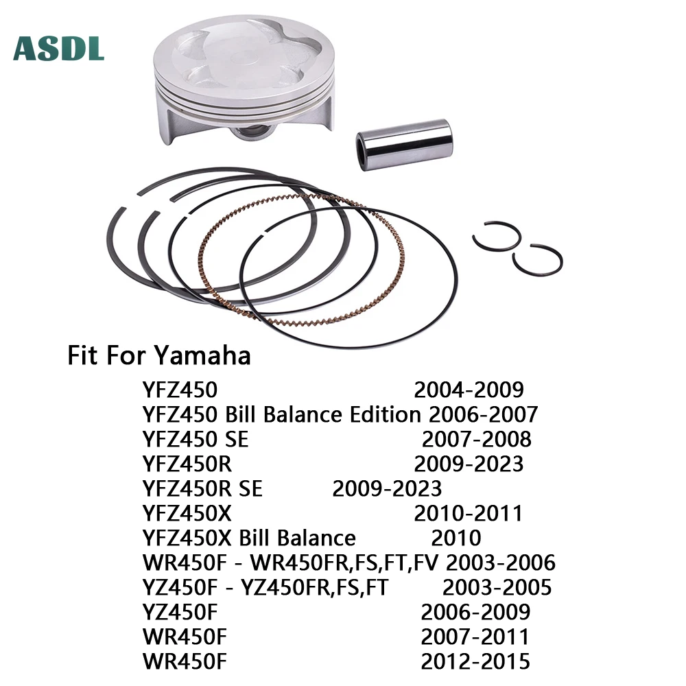 Motorcycle Engine Piston Rings 95mm Bore For Yamaha YFZ450 2004-2009 YFZ 450 Bill SE YFZ450R YFZ450X YZ450F WR450F 2007-2015
Motorcycle Engine Piston Rings 95mm Bore For Yamaha YFZ450 2004-2009 YFZ 450 Bill SE YFZ450R YFZ450X YZ450F WR450F 2007-2015
