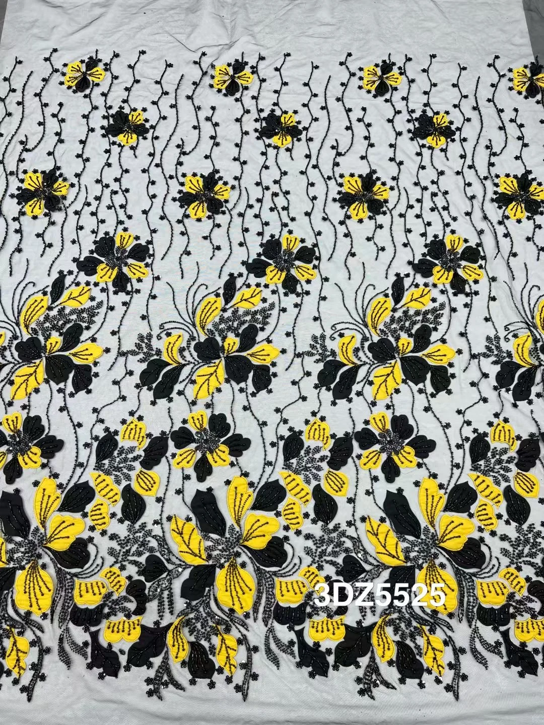 French 3D Sequins Tulle Lace Fabrics 2025 High Quality African Lace Fabrics Luxury Sequins For Evening Dress
French 3D Sequins Tulle Lace Fabrics 2025 High Quality African Lace Fabrics Luxury Sequins For Evening Dress