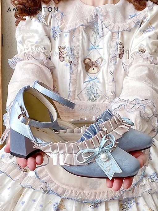 Summer New Sweet Daily Lolita High Heels French Temperament Princess Platform Heels Cute Bow Stitching Color Square Toe Shoes
Summer New Sweet Daily Lolita High Heels French Temperament Princess Platform Heels Cute Bow Stitching Color Square Toe Shoes