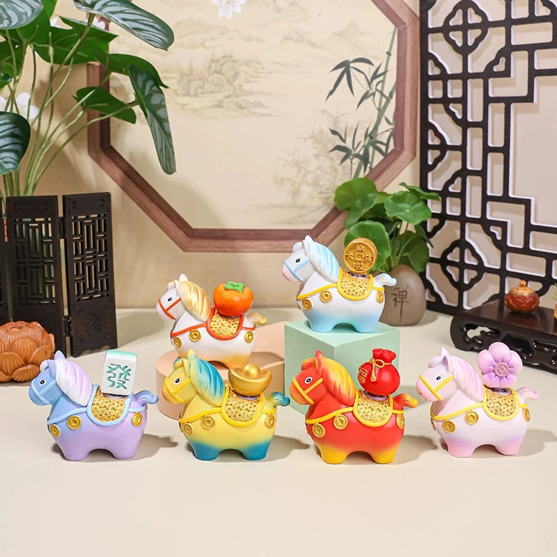 1Pcs Kawaii Zodiac Horse Ornaments Rotatable Year of The Horse Resin Cartoon Horse Statue Horse Mascot DIY Craft
1Pcs Kawaii Zodiac Horse Ornaments Rotatable Year of The Horse Resin Cartoon Horse Statue Horse Mascot DIY Craft