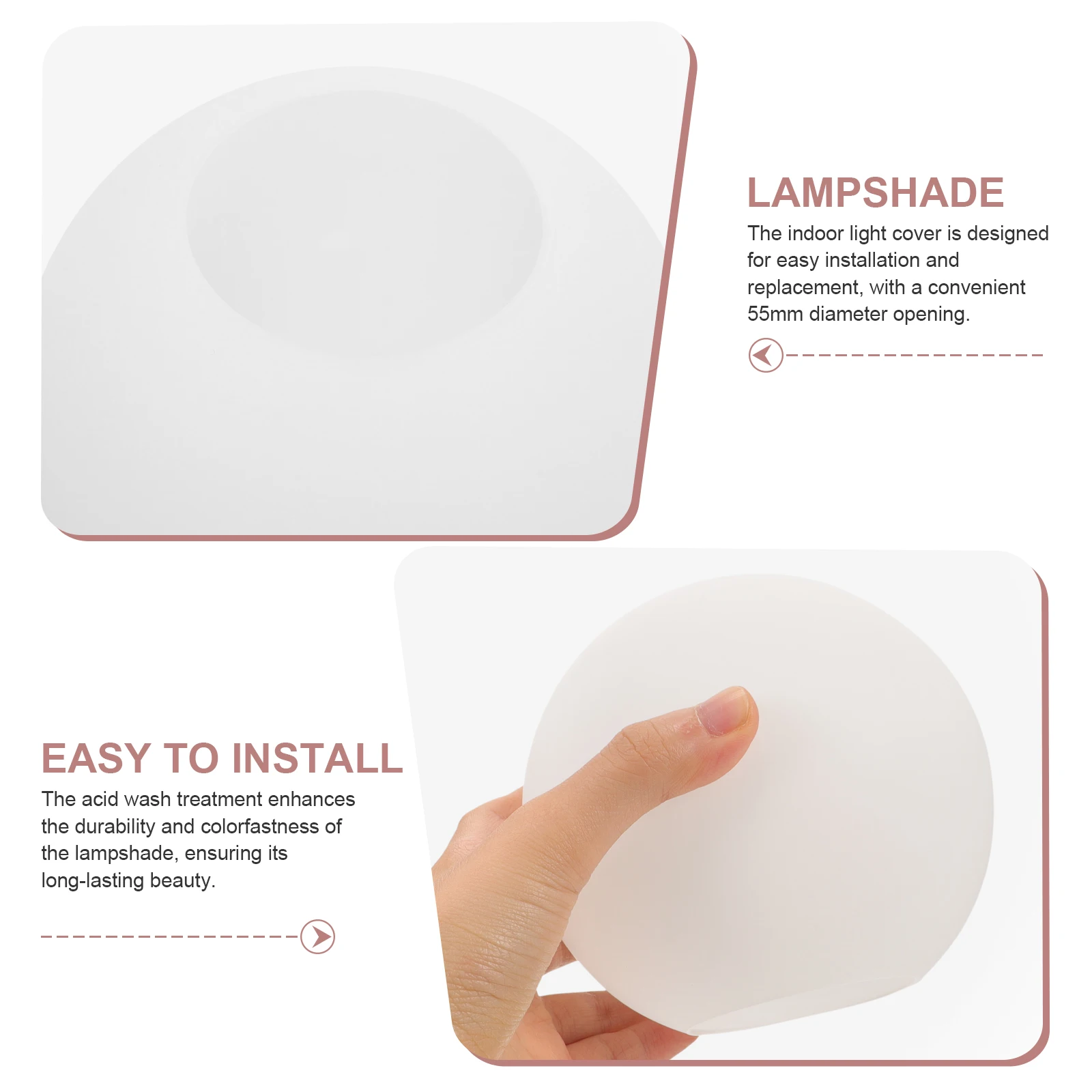 Elegant Milk White Frosted Glass Lampshade 120mm Diameter Hanging Light Cover Replacement For Chandelier And Pendant Lamps
Elegant Milk White Frosted Glass Lampshade 120mm Diameter Hanging Light Cover Replacement For Chandelier And Pendant Lamps