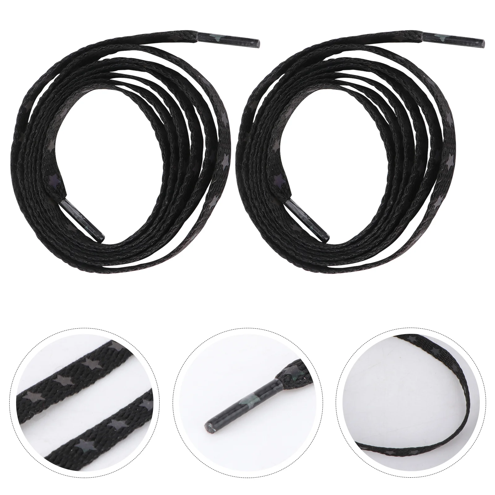 1 Pair Reflective Shoelaces Glowing Flat Laces Star Pattern Luminous Elastic Shoe Strings For Sneakers Running Night Sports Shoe
1 Pair Reflective Shoelaces Glowing Flat Laces Star Pattern Luminous Elastic Shoe Strings For Sneakers Running Night Sports Shoe