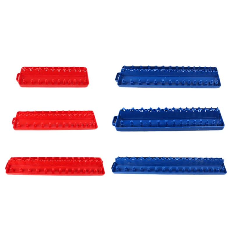6 Pcs 1/4 Inch 3/8 Inch 1/2 Inch Multi-Drive Metric Socket Trays Holders Organizer Tool For Auto Repair Packaging
6 Pcs 1/4 Inch 3/8 Inch 1/2 Inch Multi-Drive Metric Socket Trays Holders Organizer Tool For Auto Repair Packaging