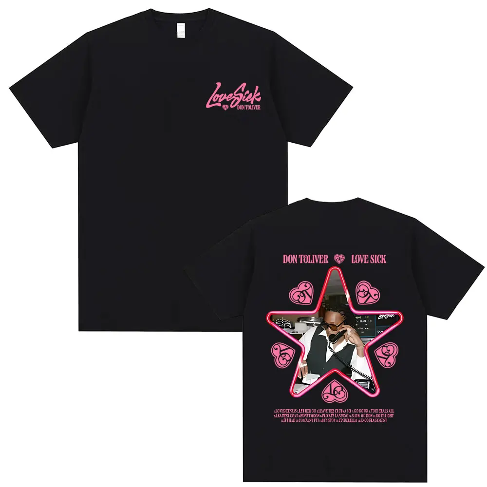 New Hot Sale Rapper Don Toliver Love Sick Graphic T-shirt Men Women Vintage Hip Hop Oversized Streetwear Men's Pure Cotton Tees
New Hot Sale Rapper Don Toliver Love Sick Graphic T-shirt Men Women Vintage Hip Hop Oversized Streetwear Men's Pure Cotton Tees