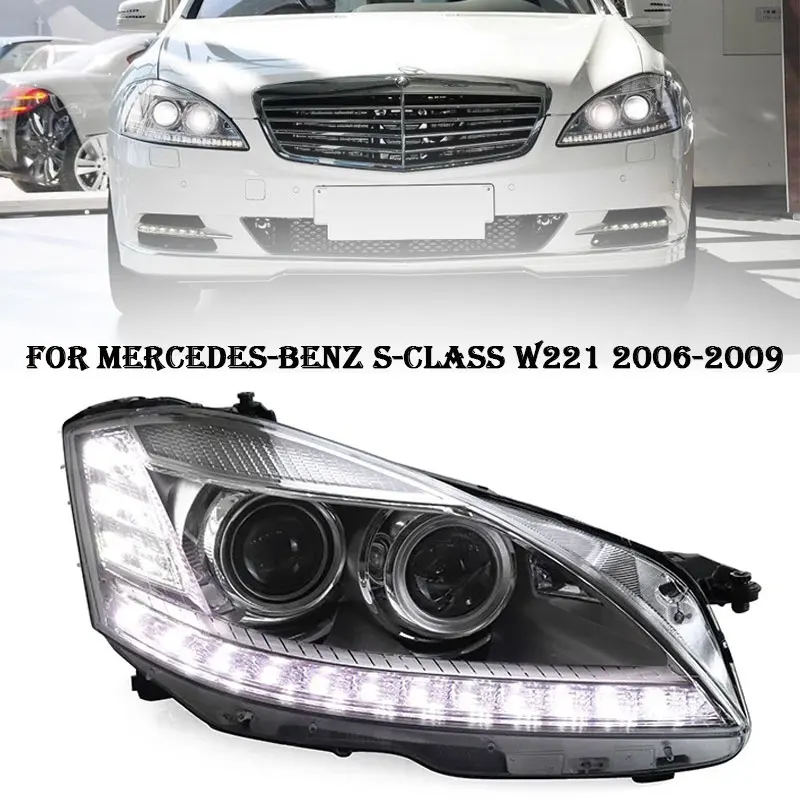 Car Headlights For Mercedes-Benz S class W221 S300 S350 S500 2006-2009 LED Auto Headlamp Assembly Projector Lens Accessories
Car Headlights For Mercedes-Benz S class W221 S300 S350 S500 2006-2009 LED Auto Headlamp Assembly Projector Lens Accessories