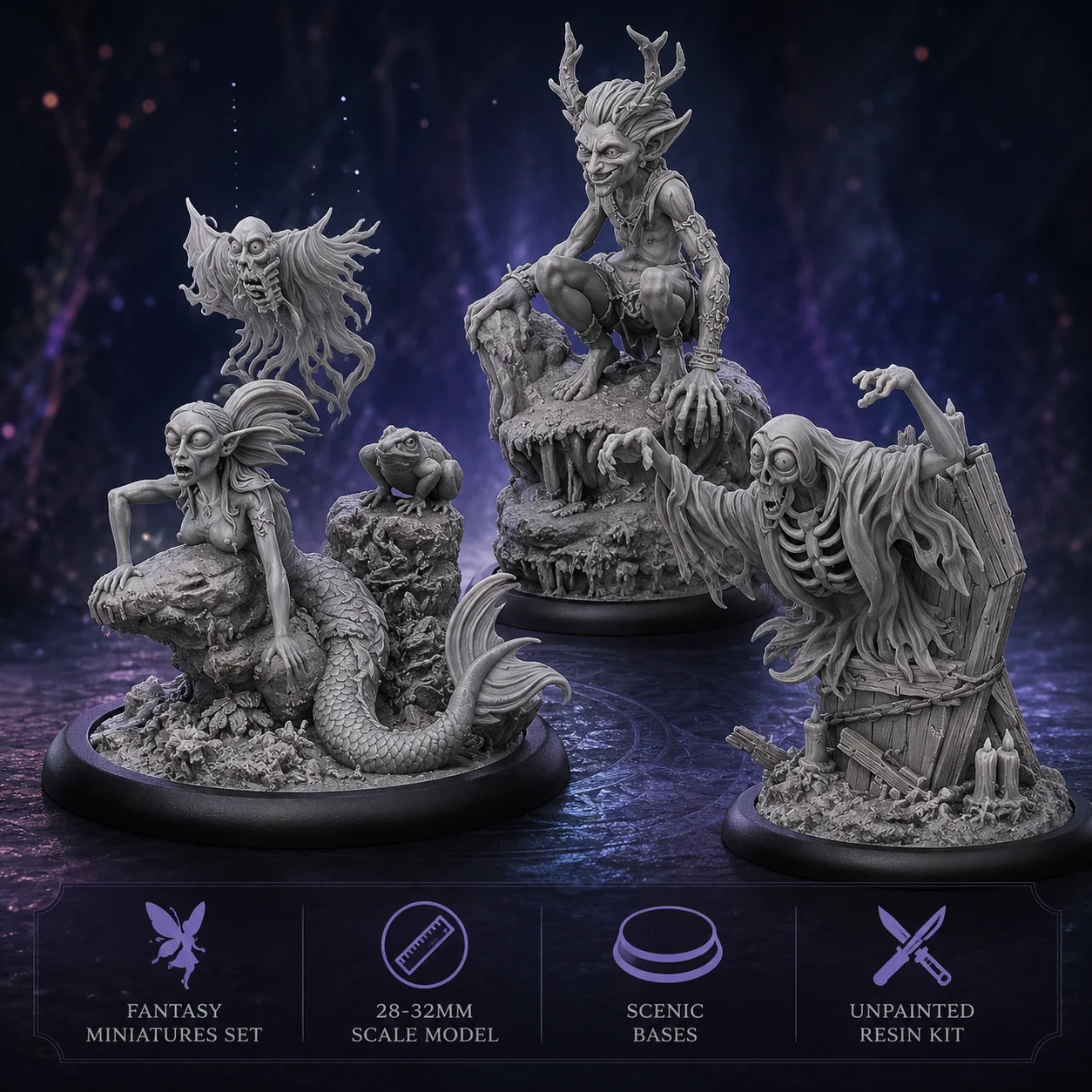 Die Casting Resin Model Assembly Kit, GK, Ghost Tree Spirit, Unpainted (including Base)
Die Casting Resin Model Assembly Kit, GK, Ghost Tree Spirit, Unpainted (including Base)