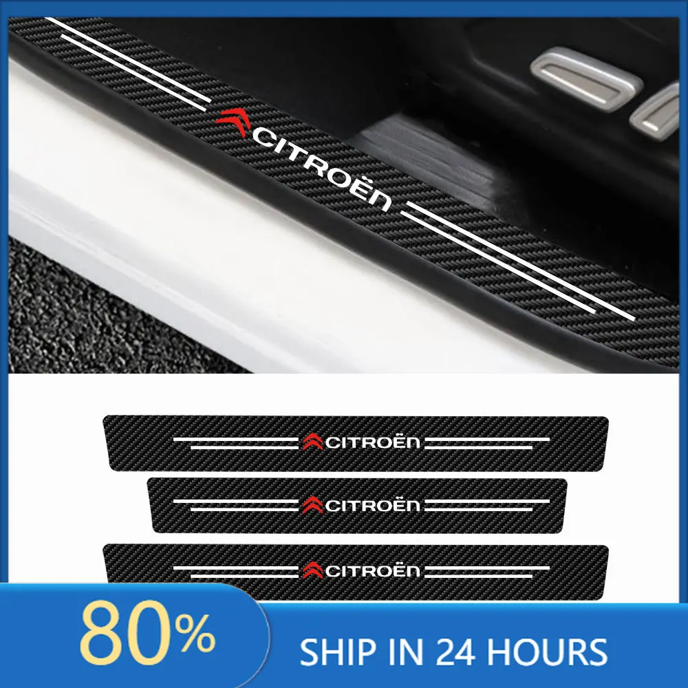 Car Stickers 4PCS/SET Carbon Fiber Leather Car Door Sill Anti Scratch Strip Decorative Sticker For Citroen C1 C2 C3 C4 C4L C5 C6
Car Stickers 4PCS/SET Carbon Fiber Leather Car Door Sill Anti Scratch Strip Decorative Sticker For Citroen C1 C2 C3 C4 C4L C5 C6