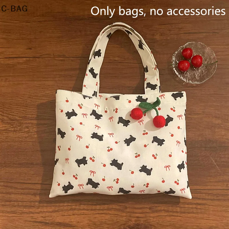 Cute Kitten Cherry Bow Print Tote Canvas Bag Large Capacity Travel Portable Sundries Storage Bag Girl Commuter Shoulder Bag Gift
Cute Kitten Cherry Bow Print Tote Canvas Bag Large Capacity Travel Portable Sundries Storage Bag Girl Commuter Shoulder Bag Gift