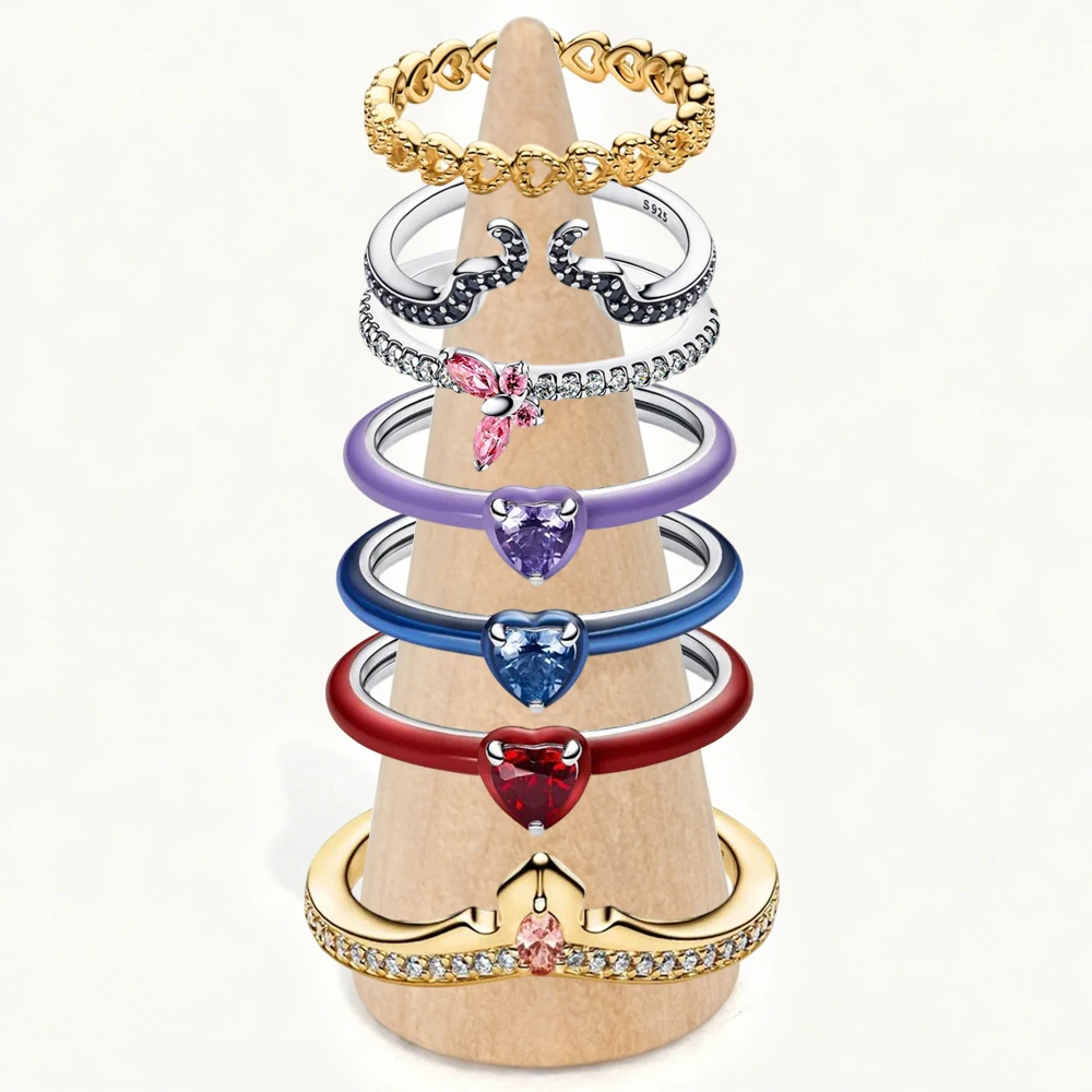2026 New 925 Silver Hot Selling Princess Colorful Noble Heart Butterfly Crown Ring Exquisite DIY Charm Jewelry Display
2026 New 925 Silver Hot Selling Princess Colorful Noble Heart Butterfly Crown Ring Exquisite DIY Charm Jewelry Display