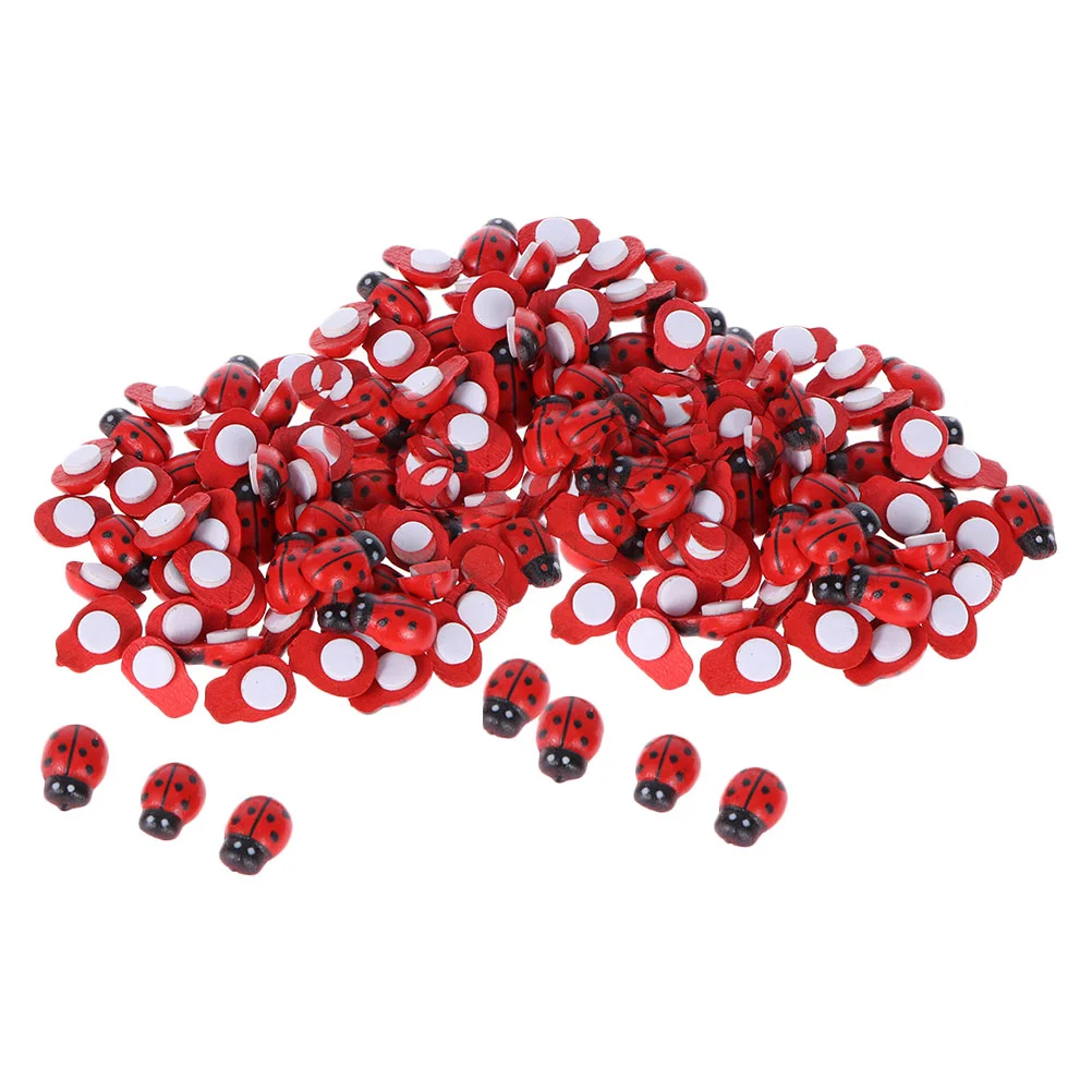 200 Pcs Ladybug Stickers Mini Wooden Decoration Outdoor Ornaments Garden Lawn Modeling
200 Pcs Ladybug Stickers Mini Wooden Decoration Outdoor Ornaments Garden Lawn Modeling