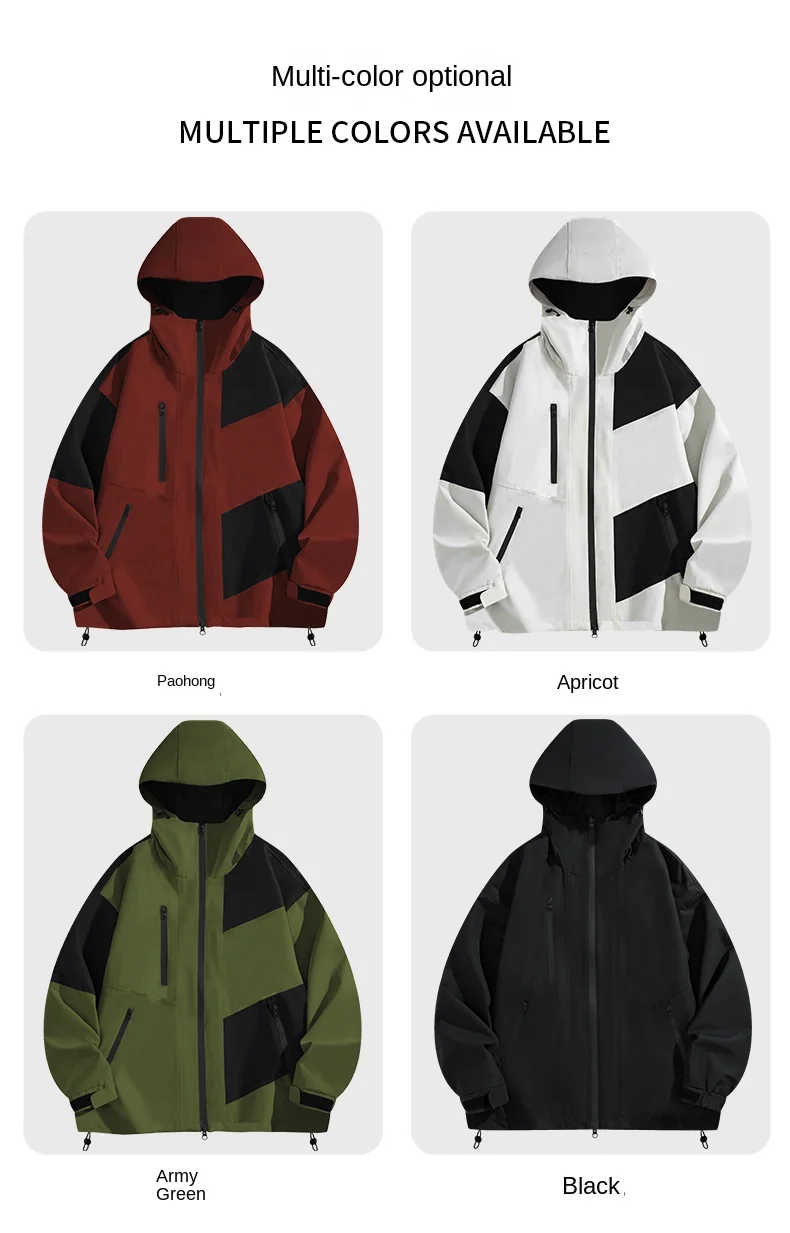 Men Outdoor Jacket, Windproof, waterproof and warm Outdoor Jacket,Multi-wear hooded wear-resistant,Breathe without sweating
Men Outdoor Jacket, Windproof, waterproof and warm Outdoor Jacket,Multi-wear hooded wear-resistant,Breathe without sweating