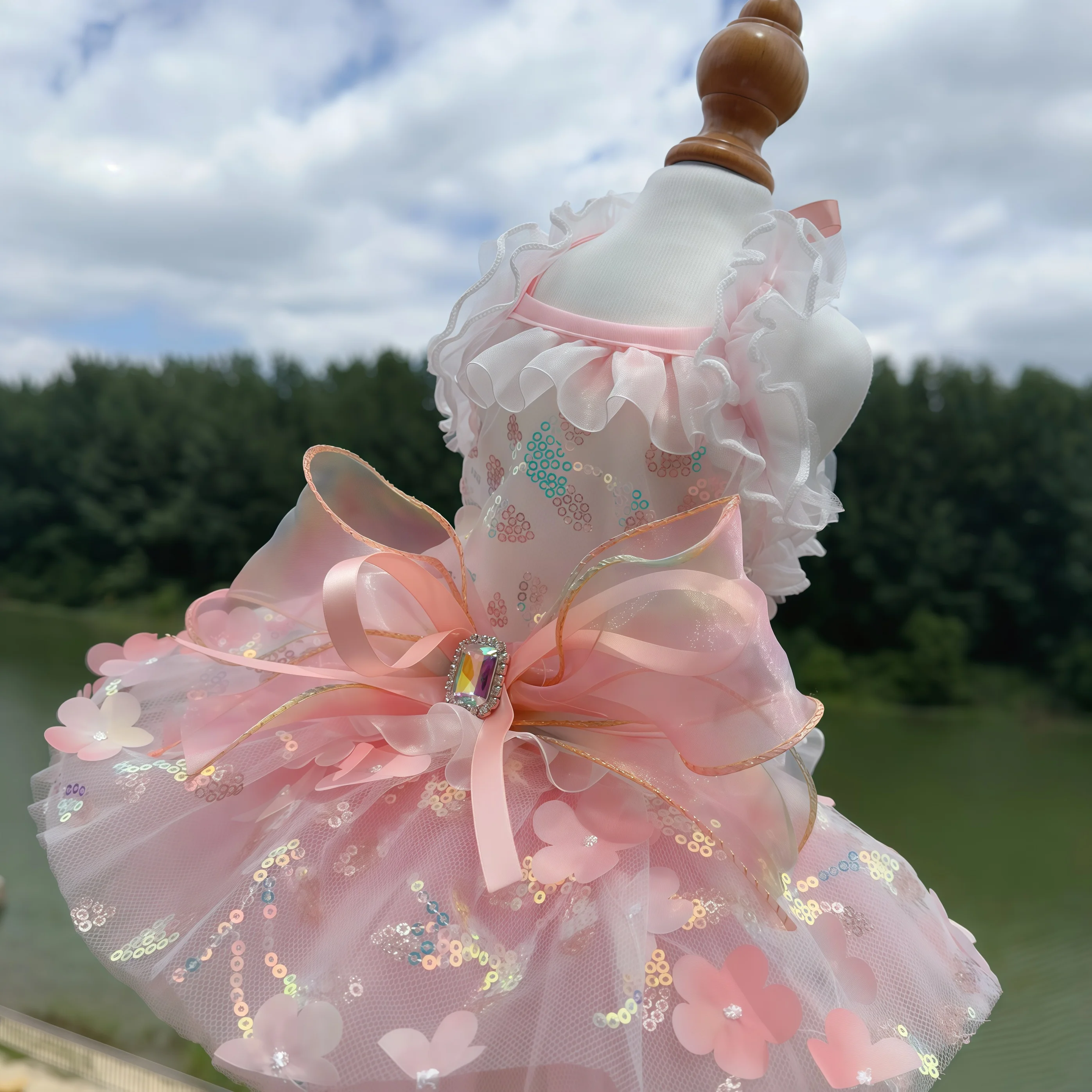 Summer Princess Lace Dress for Chihuahua Pink Purple Flower Sling Outfits, Breathable Hollow Dog Clothes for Small/Medium Puppy
Summer Princess Lace Dress for Chihuahua Pink Purple Flower Sling Outfits, Breathable Hollow Dog Clothes for Small/Medium Puppy