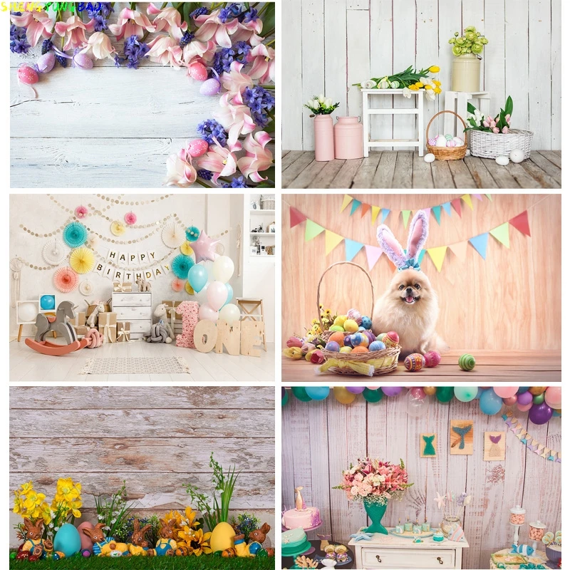 Vinyl Custom Spring Easter Photography Backdrop Rabbit Flowers Eggs Wood Board Photo Background Studio Props FH-55
Vinyl Custom Spring Easter Photography Backdrop Rabbit Flowers Eggs Wood Board Photo Background Studio Props FH-55