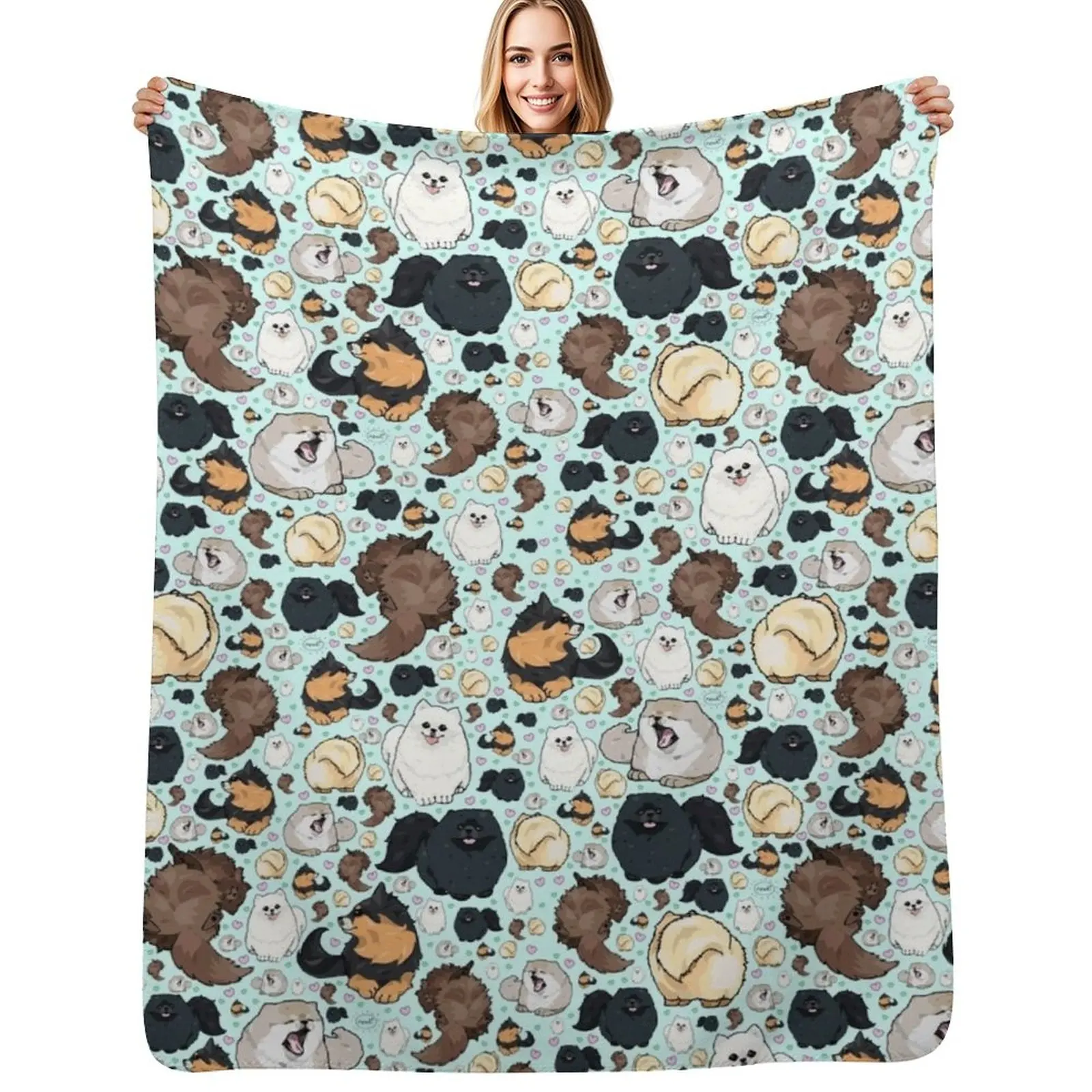 Pomeranians Throw Blanket Anti Shedding Soft Fuzzy Blanket for Home
Pomeranians Throw Blanket Anti Shedding Soft Fuzzy Blanket for Home