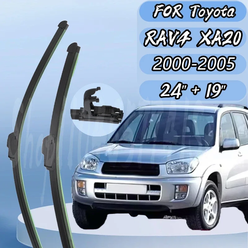 Front Windscreen Wiper Blades Set For Toyota RAV4 XA20 2000-2005 24"+19" Fifth generation silent upgrade
Front Windscreen Wiper Blades Set For Toyota RAV4 XA20 2000-2005 24"+19" Fifth generation silent upgrade