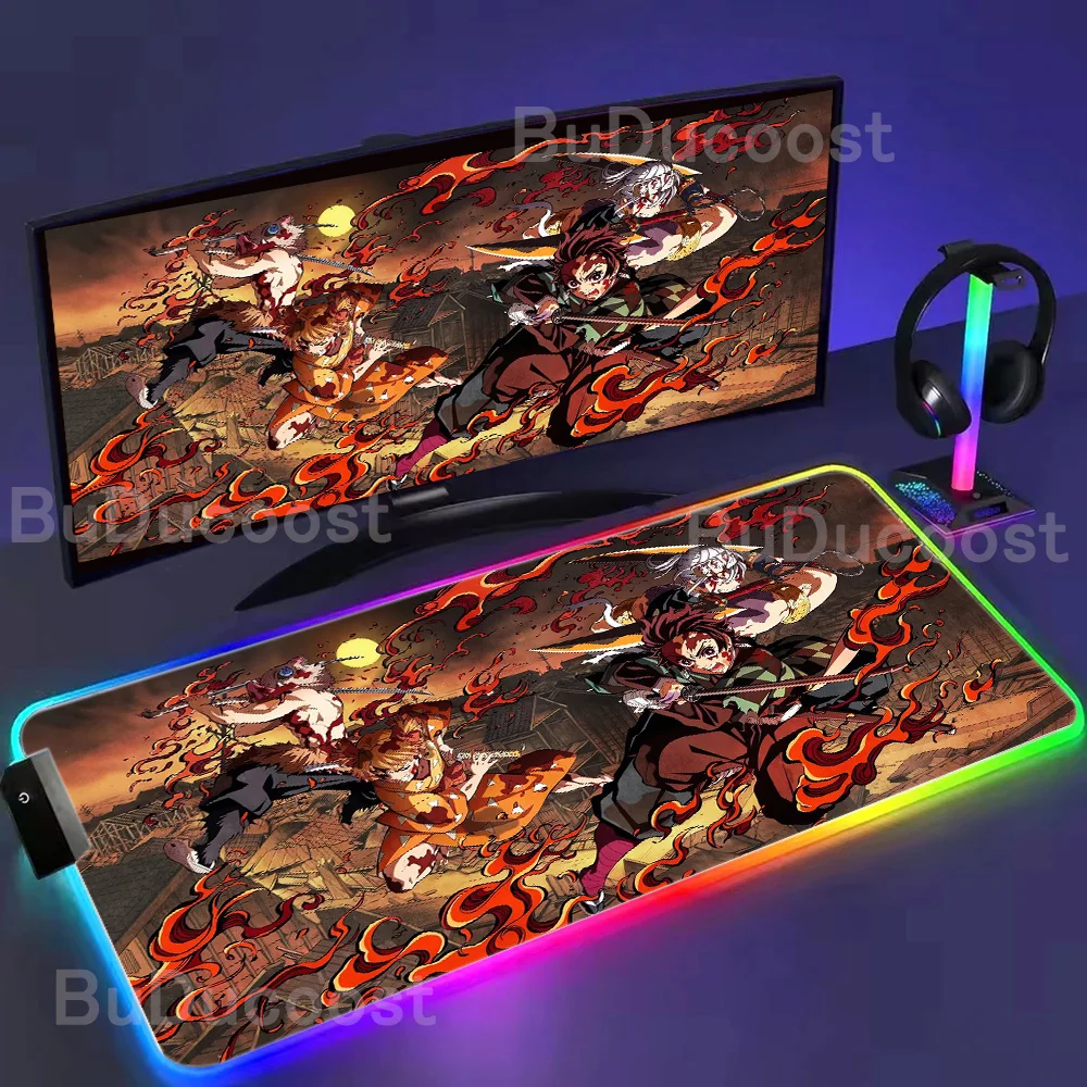 Hot Sale Group Photo New Cool Anime Demon Slayer RGB Mouse Pad Large LED Lighting Mousepad PC HD XXL Colorful Luminous Desk Mat
Hot Sale Group Photo New Cool Anime Demon Slayer RGB Mouse Pad Large LED Lighting Mousepad PC HD XXL Colorful Luminous Desk Mat