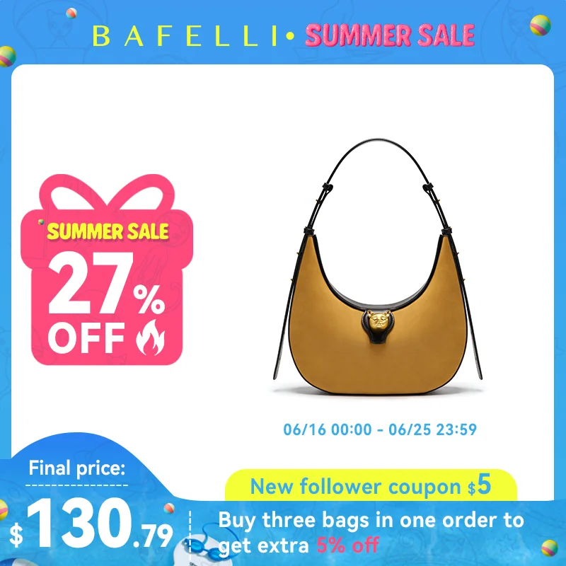 BAFELLI 2025 NEW WOMEN'S HANDBAG CAT SERIES GENUINE LEATHER LUXURY BRAND FASHION RETRO STYLE SHOULDER HOBOS FLAP BAGS FEMALE
BAFELLI 2025 NEW WOMEN'S HANDBAG CAT SERIES GENUINE LEATHER LUXURY BRAND FASHION RETRO STYLE SHOULDER HOBOS FLAP BAGS FEMALE