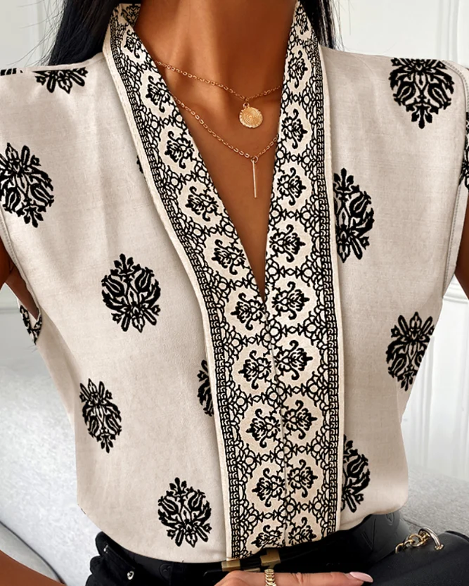 New Fashion 2025 Summer Sexy Elegant Camis Vest Tank Top Floral Print V Neck Sleeveless Tank Top Casual Slim Fit Blouse
New Fashion 2025 Summer Sexy Elegant Camis Vest Tank Top Floral Print V Neck Sleeveless Tank Top Casual Slim Fit Blouse