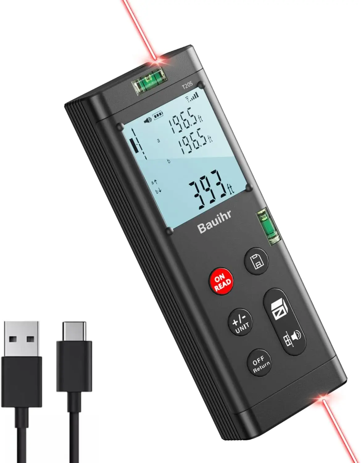 Двусторонний лазерный измерительный инструмент, перезаряжаемый алюминиевый двойной лазерный дальномер 393 футов/120 м
Двусторонний лазерный измерительный инструмент, перезаряжаемый алюминиевый двойной лазерный дальномер 393 футов/120 м