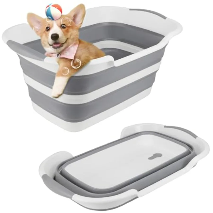 ddLUCK Multi-Functional Collapsible Dog Bathtub with Drainage Hole Portable Foldable Small Pets Bathtub Washing Tub Bathing Tub
ddLUCK Multi-Functional Collapsible Dog Bathtub with Drainage Hole Portable Foldable Small Pets Bathtub Washing Tub Bathing Tub