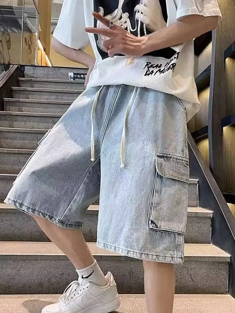 Американская тяжелая рабочая одежда из чистого хлопка, джинсовые орты, мужская свободная винтажная функциональная футболка, объемные боковые кеты, Fi...
Американская тяжелая рабочая одежда из чистого хлопка, джинсовые орты, мужская свободная винтажная функциональная футболка, объемные боковые кеты, Fi...