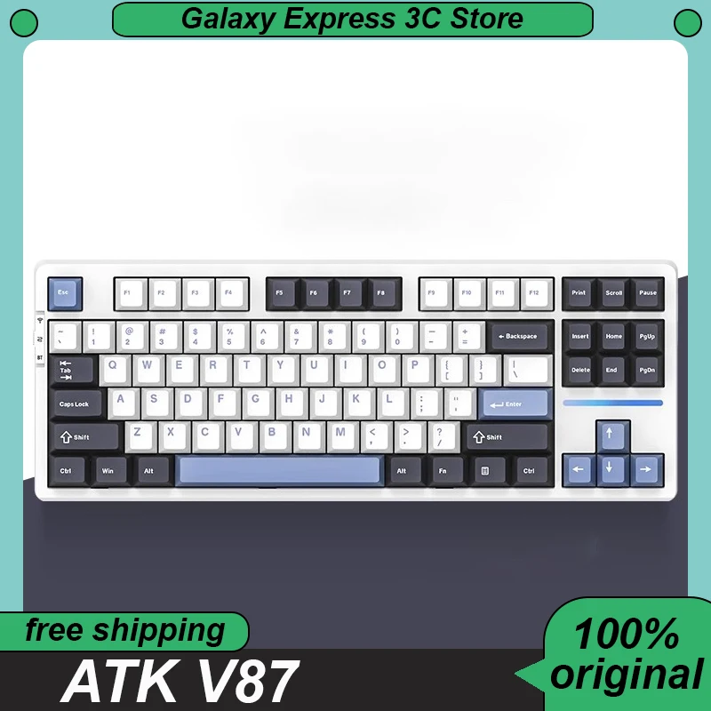 ATK V87 Gaming Keyboard Tri-mode Hot Swap Gasket PBT Wireless Customized Esports Gamer Keyboard Pc Accessories Gift
ATK V87 Gaming Keyboard Tri-mode Hot Swap Gasket PBT Wireless Customized Esports Gamer Keyboard Pc Accessories Gift