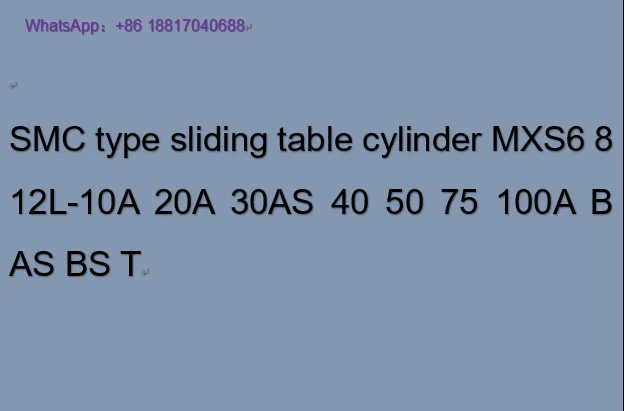 SMC type sliding table cylinder MXS6 8 12L-10A 20A 30AS 40 50 75 100A B AS BS T
SMC type sliding table cylinder MXS6 8 12L-10A 20A 30AS 40 50 75 100A B AS BS T