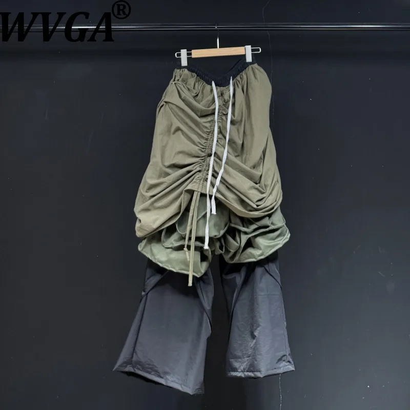 WVGA Spring Autumn New Man Tide Pleated Drawstring Safari Style Loose Wide-leg Trousers Niche Chic Casual Straight Pants W21953
WVGA Spring Autumn New Man Tide Pleated Drawstring Safari Style Loose Wide-leg Trousers Niche Chic Casual Straight Pants W21953