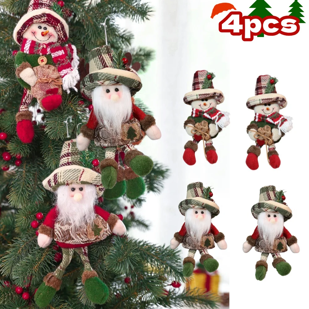 4pcs New Big Santa Claus Snowman Doll Children Xmas Gift Christmas Tree Decorations Home Wedding Party Supplies Plush Ornaments
4pcs New Big Santa Claus Snowman Doll Children Xmas Gift Christmas Tree Decorations Home Wedding Party Supplies Plush Ornaments