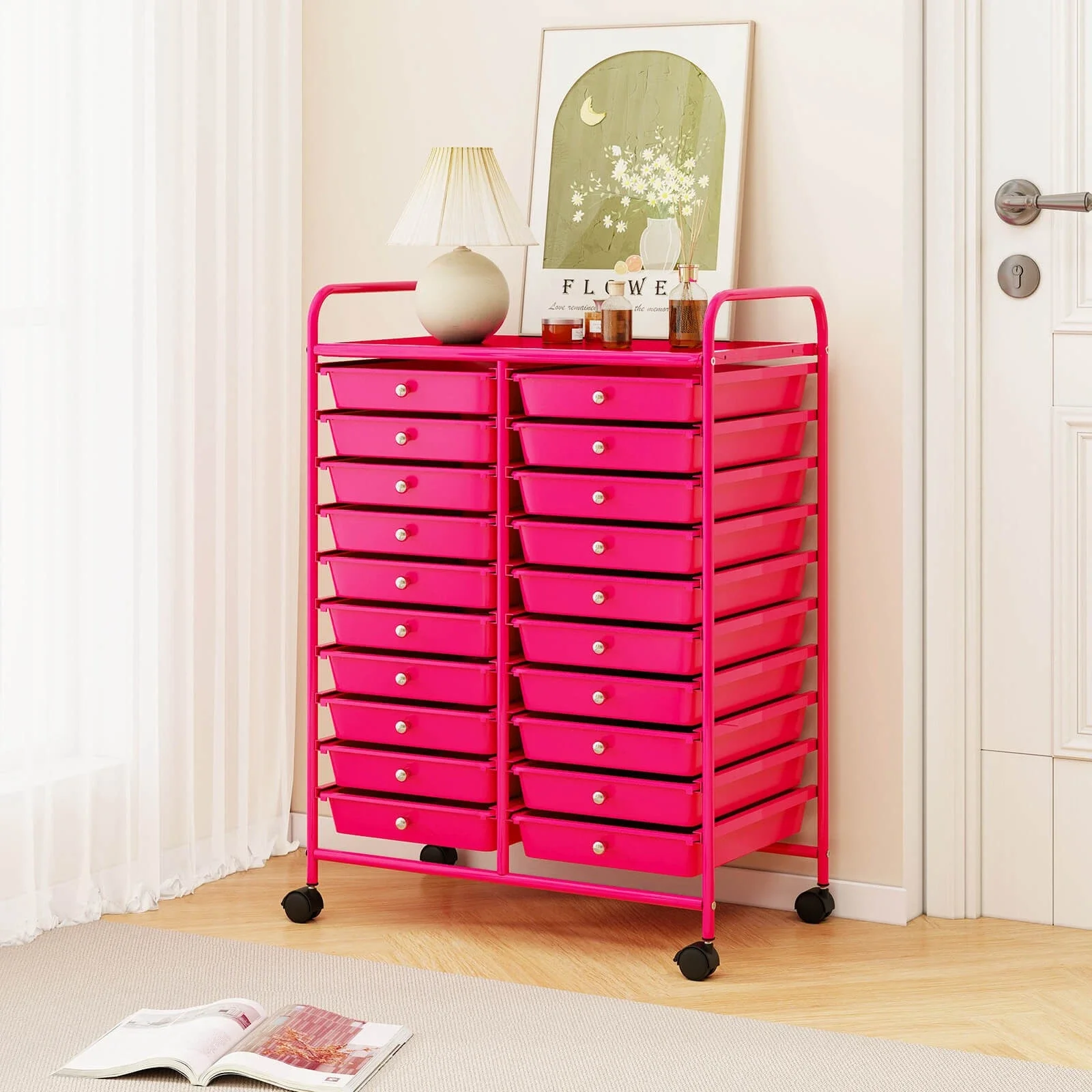 Rolling Storage Cart Art Craft Organizer on Wheels Multipurpose 20 Drawers
Rolling Storage Cart Art Craft Organizer on Wheels Multipurpose 20 Drawers
