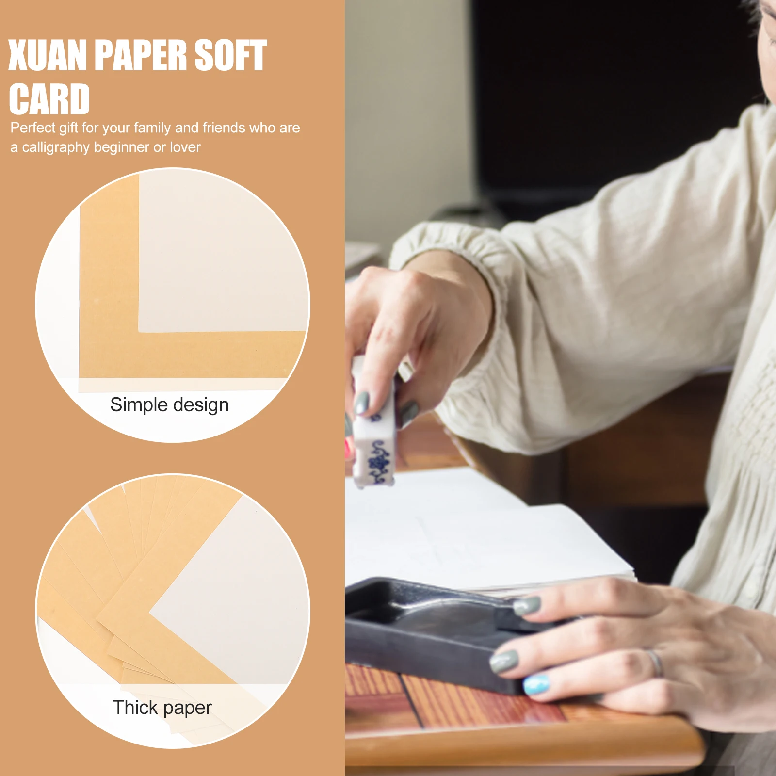 Mirror Finish Calligraphy Paper Xuan Art Chinese Painting Practice Sheets Brush Ink Writing Sketching Drawing Pad
Mirror Finish Calligraphy Paper Xuan Art Chinese Painting Practice Sheets Brush Ink Writing Sketching Drawing Pad