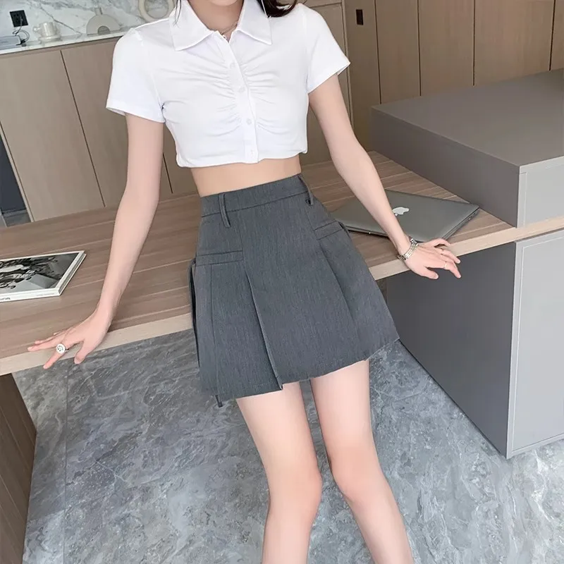 ay Cheered A-Line Skirt Women's Summer Slimming High Waist Design Anti-Light ort Skirt Faionable Ci Walk
ay Cheered A-Line Skirt Women's Summer Slimming High Waist Design Anti-Light ort Skirt Faionable Ci Walk