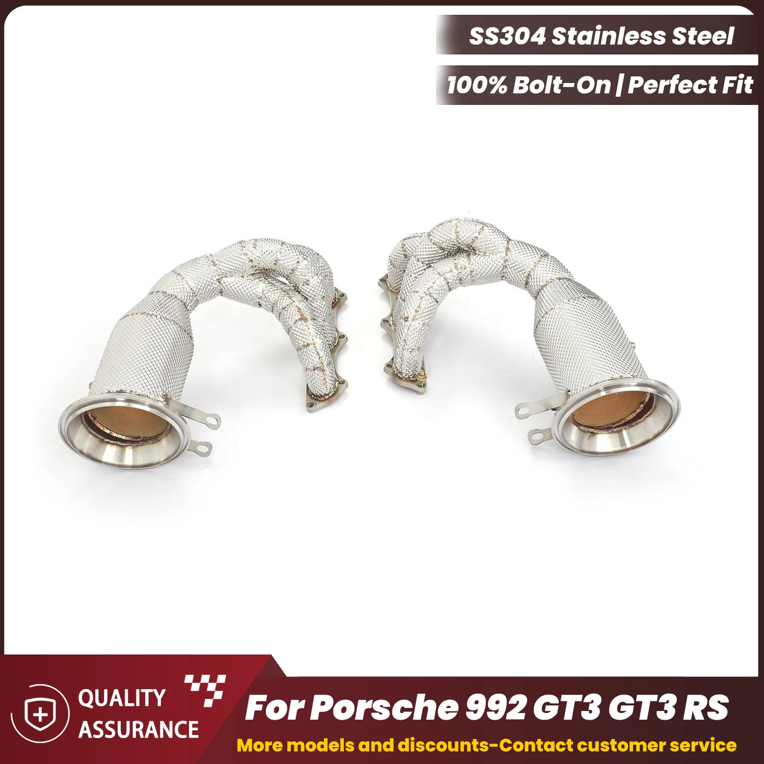 Aggressive Sound Racing Headers With Heat Shield ECCF T304 Stainless Steel For Porsche 992 GT3 GT3 RS Bolt On Easy Installation
Aggressive Sound Racing Headers With Heat Shield ECCF T304 Stainless Steel For Porsche 992 GT3 GT3 RS Bolt On Easy Installation