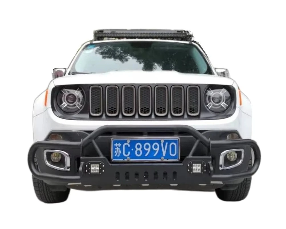 MANx4 Steel Front Bumper Bull Bar Nudge Bar for Jeep Renegadecustom
MANx4 Steel Front Bumper Bull Bar Nudge Bar for Jeep Renegadecustom