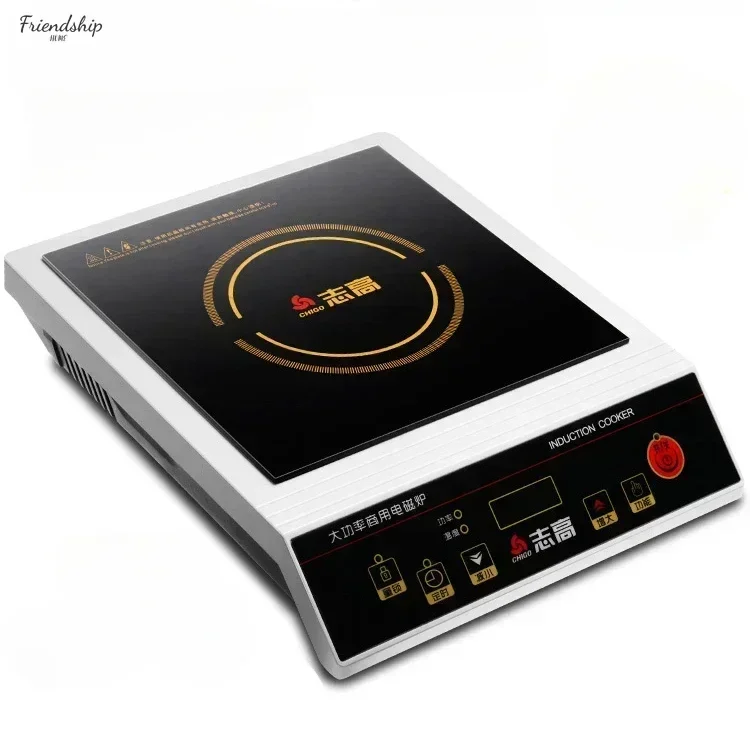 Household induction cooktop: 3500W. Commercial concave induction cooktop: 5000W.
Household induction cooktop: 3500W. Commercial concave induction cooktop: 5000W.