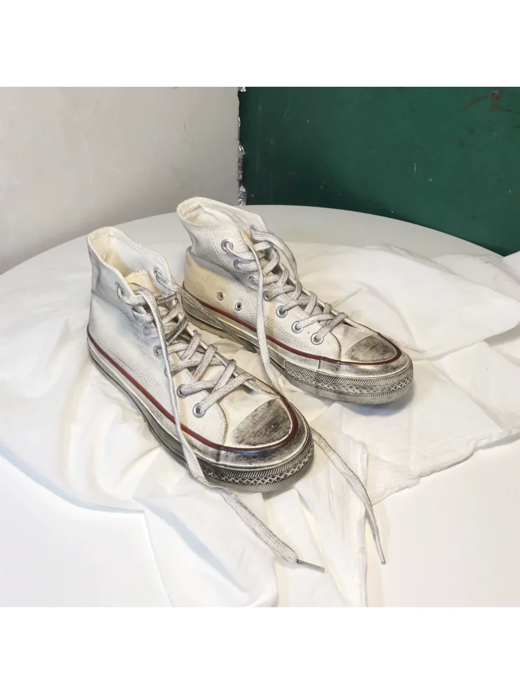 Старые белые кроссовки 1970-х годов для мужчин Ретро Ins Кроссовки для женщин Ретро грязные кроссовки для женщин Корейская версия Ins парусиновая обувь
Старые белые кроссовки 1970-х годов для мужчин Ретро Ins Кроссовки для женщин Ретро грязные кроссовки для женщин Корейская версия Ins парусиновая обувь