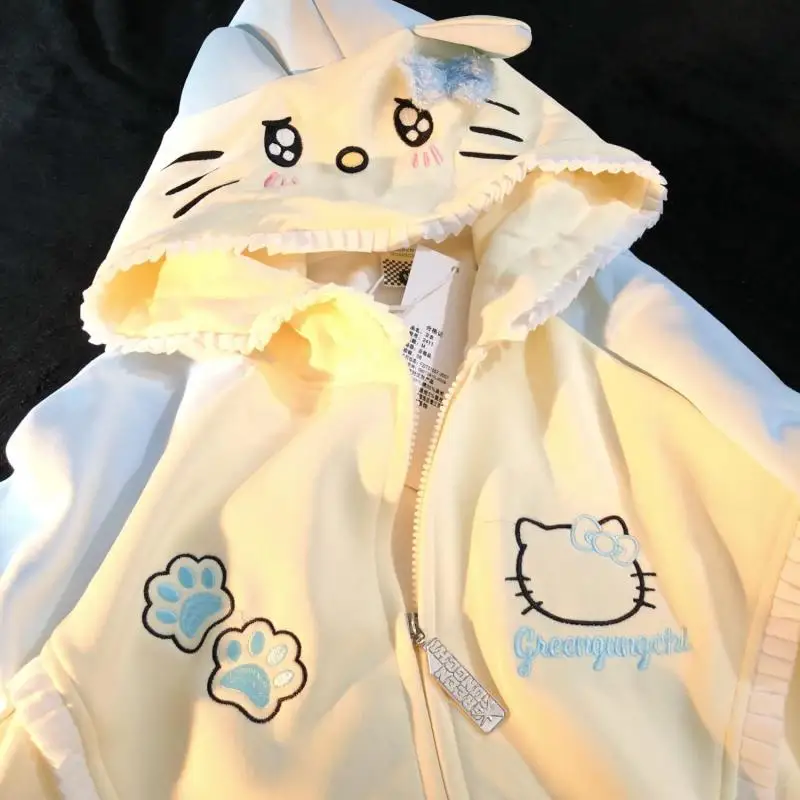 Sanrio Hello Kitty Anime Coat Creative Kawaii Cartoon Cute Anime Men Women Loose Autumn and Winter New Casual Couple Jacket
Sanrio Hello Kitty Anime Coat Creative Kawaii Cartoon Cute Anime Men Women Loose Autumn and Winter New Casual Couple Jacket