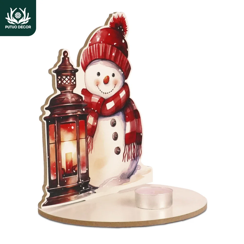 Putuo Decor 1pc Wooden Table Decor Candle Holder with Snowman Element, Candle Stand Desktop for Home Office Cafe Shop Fireplace
Putuo Decor 1pc Wooden Table Decor Candle Holder with Snowman Element, Candle Stand Desktop for Home Office Cafe Shop Fireplace