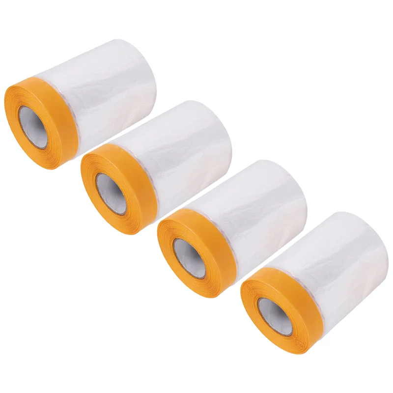 Y42A-4 Pcs Plastic Dust Sheets Roll 0.55 X 20M Pre-Taped Masking Film Drop Cloths For Painting Bed Furniture Covering
Y42A-4 Pcs Plastic Dust Sheets Roll 0.55 X 20M Pre-Taped Masking Film Drop Cloths For Painting Bed Furniture Covering