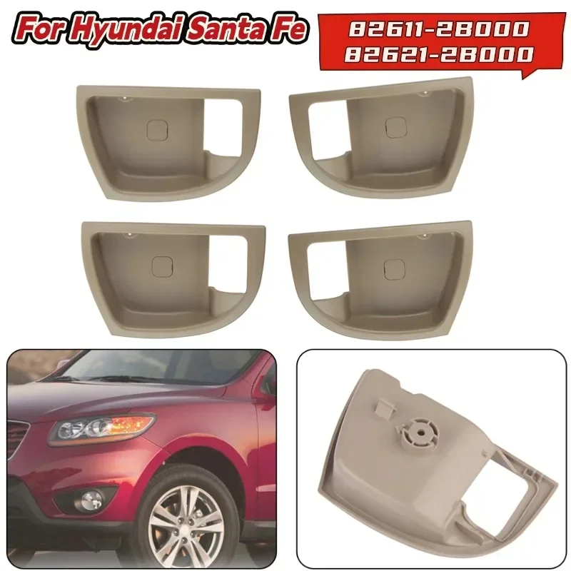 4Pcs Car Interior Door Handle Trim Covers For Hyundai Santa Fe 2007-2012 82611-2B000 Doors Handle Bezel Frame Car Interior Parts
4Pcs Car Interior Door Handle Trim Covers For Hyundai Santa Fe 2007-2012 82611-2B000 Doors Handle Bezel Frame Car Interior Parts
